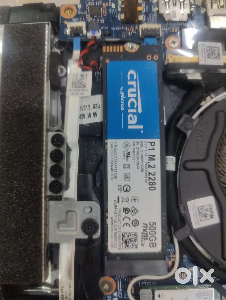 Crucial 500 GB NVME SSD Unused Warranty