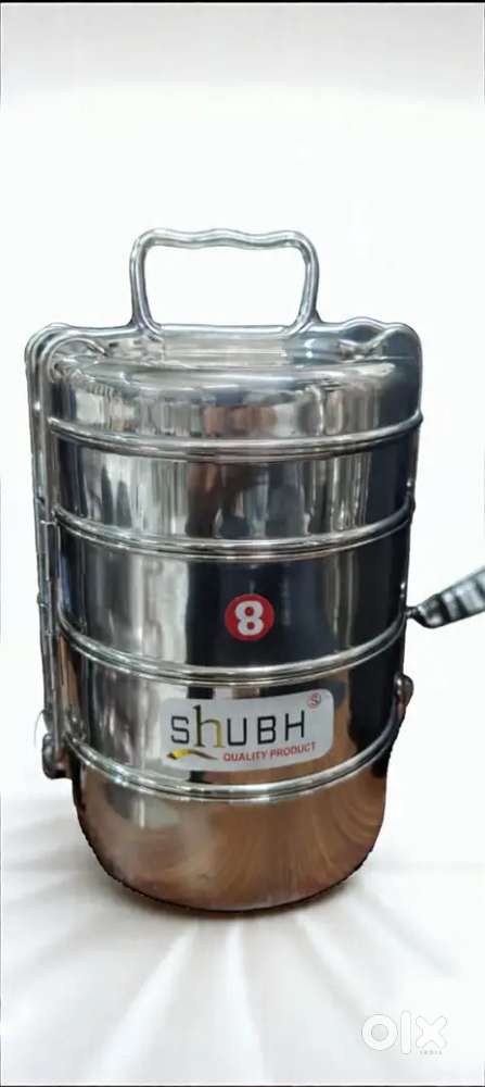 Stainless steel clips lunch box