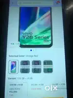 Vivo y 28  new condition 4 months using