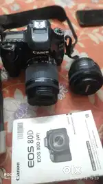 CANON EOS 80D DSLR CAMERA WITH FLASH DFL-210T PRO & EF 50mm f/1,8 STM