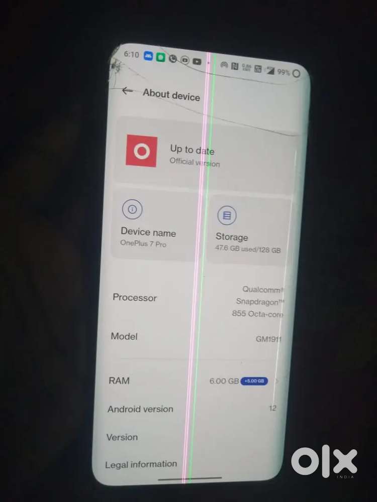 OnePlus7 pro sell & exchange fingerprint problem
