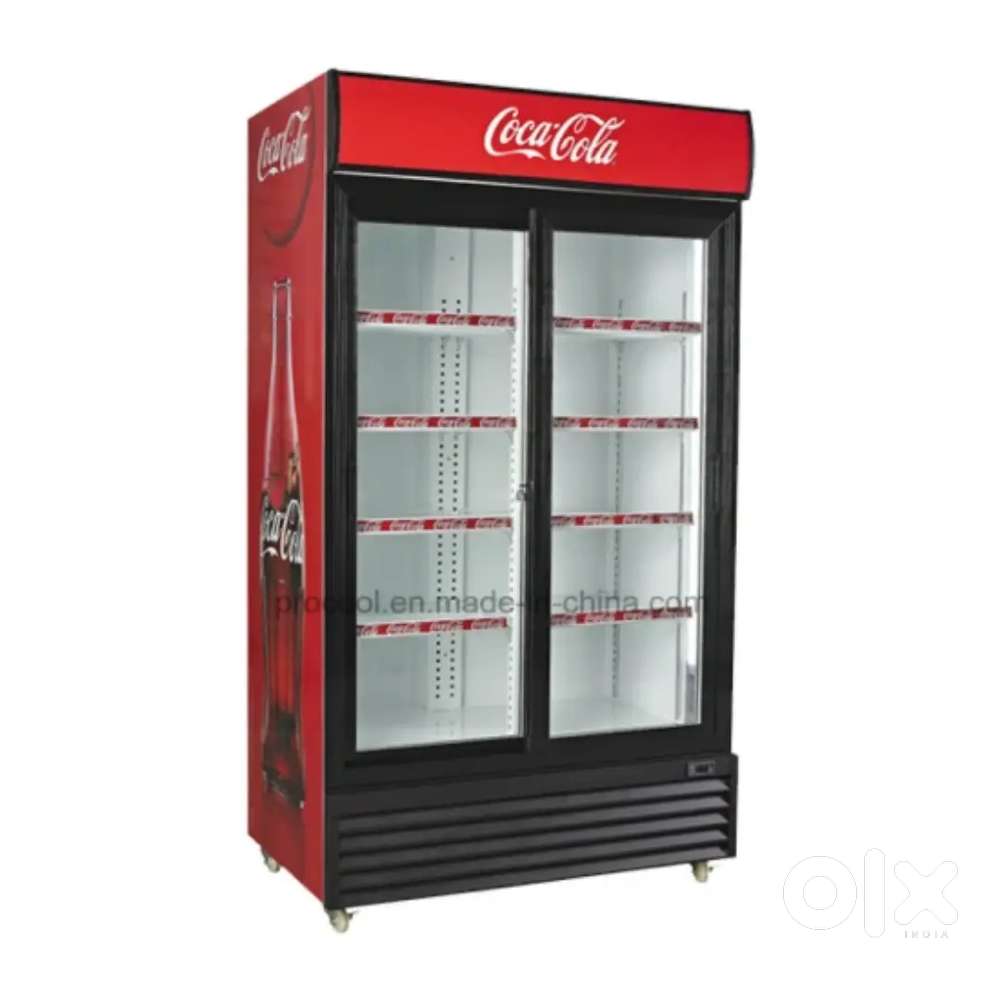 Sliding door coke cool drink fridge