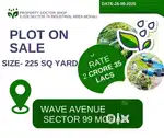 Size- 225 SQ Yard Plot wave Sector 85
