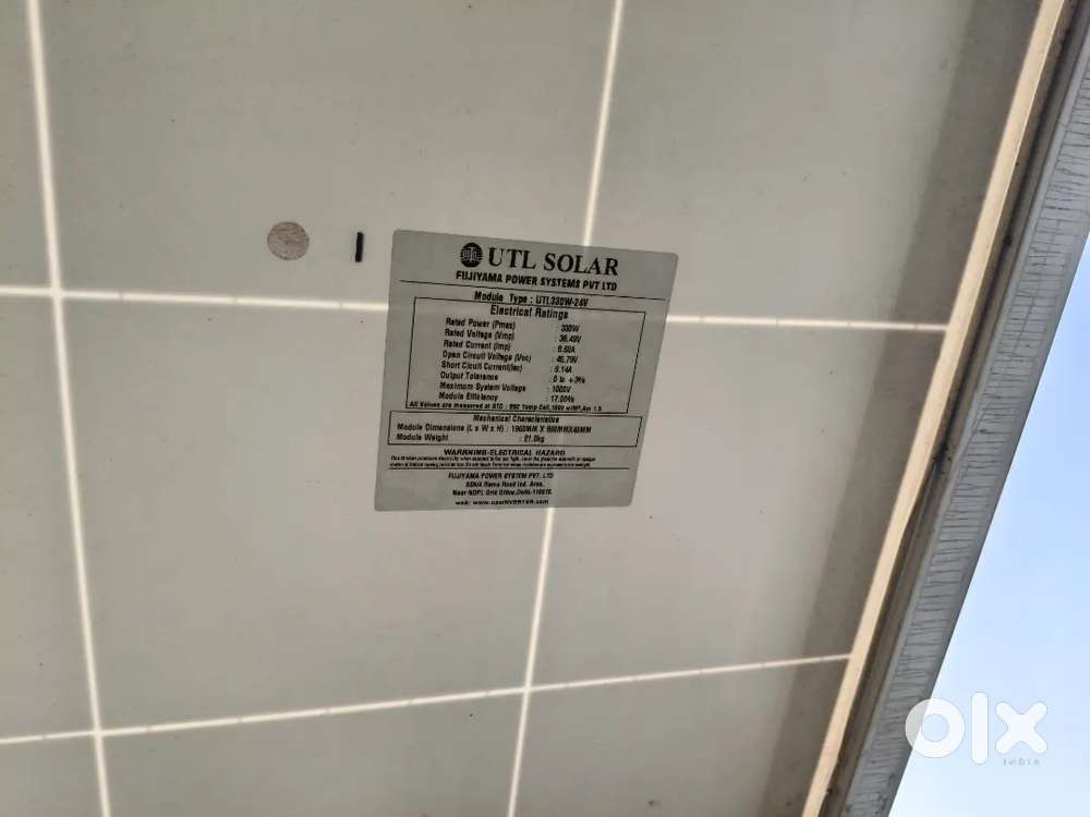 UTL SOLER PANEL 330 WATT 16 PCs.