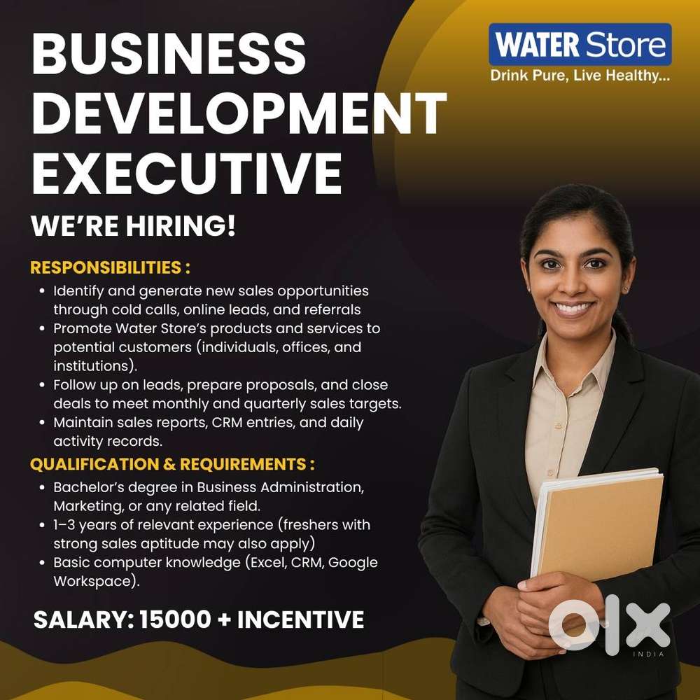 Job Title: BDE – Water Store