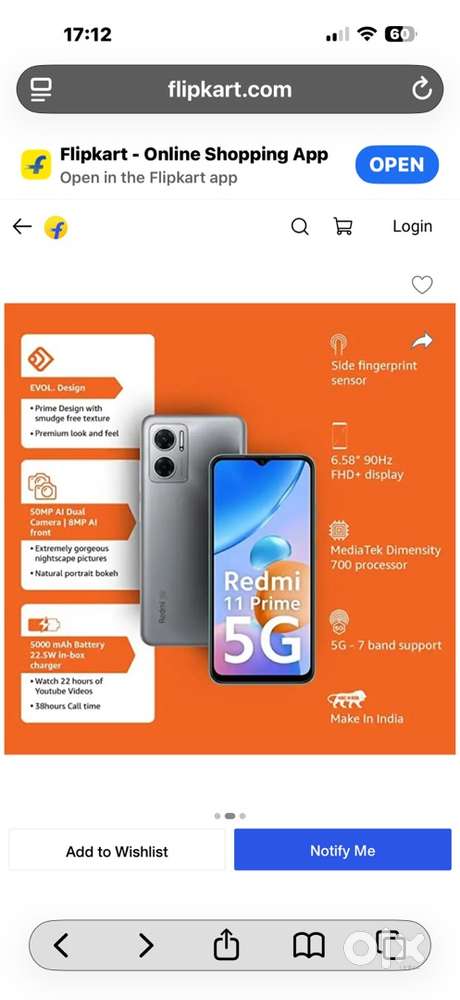 Redmi 11 Prime 5g 6gb 128gb