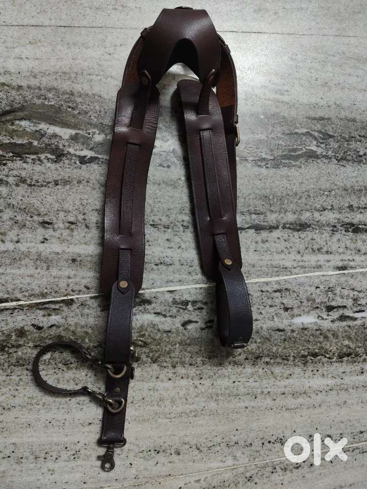 pure N real Leather camera starp