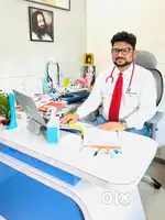 Female receptionist in child clinic