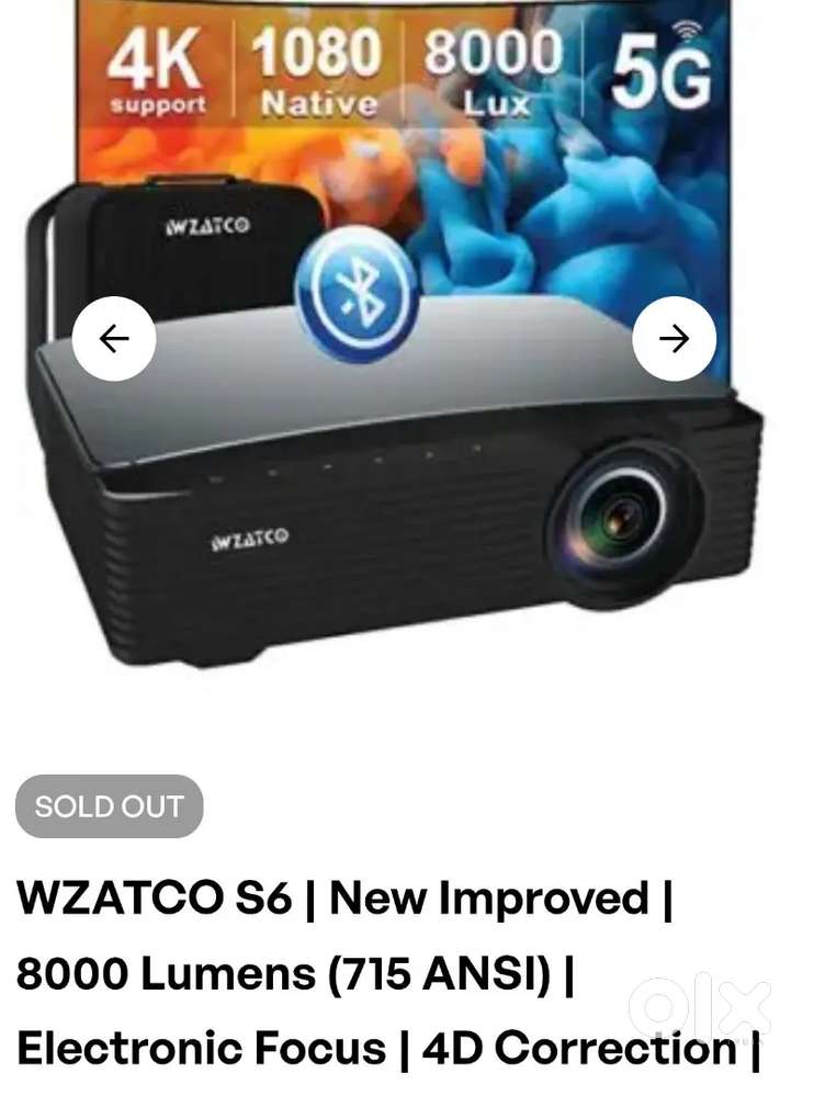 W zatco S6 4k projector