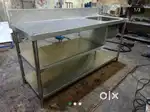 Stainless Steel Wash Basin and storage cabinet