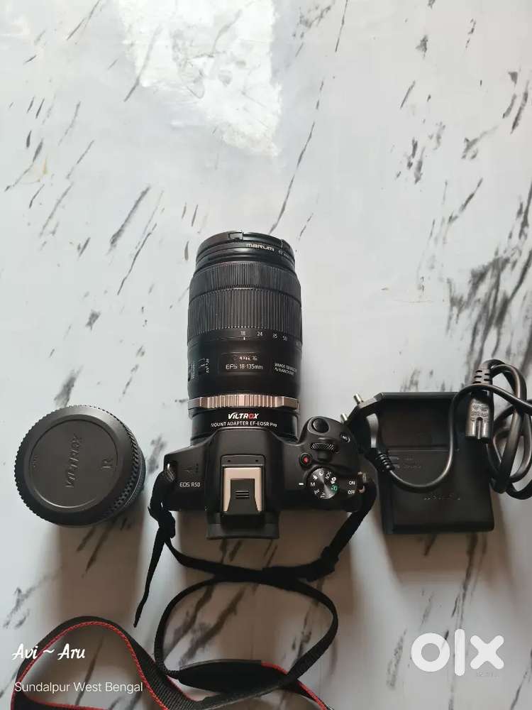 Canon R50 with kit 18..45 Akdom new condition ache