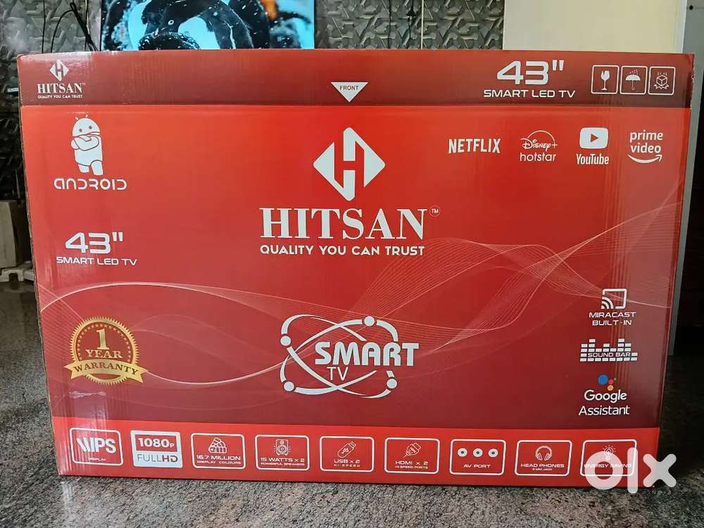 32 & 43 INCH SMART ANDROID LED TV ! 1 YEAR WARRANTY ! FREE DELIVERY !