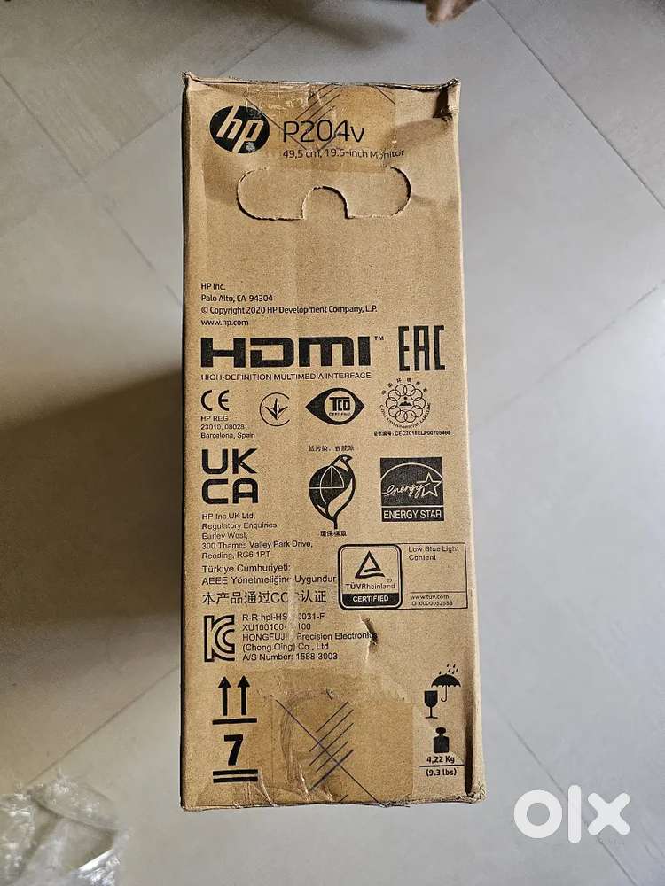 HP 240V 19.5 19.5Inches monitor