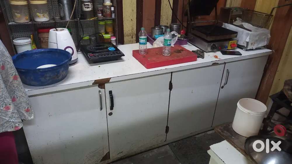 Wooden Kitchen table/cupboard