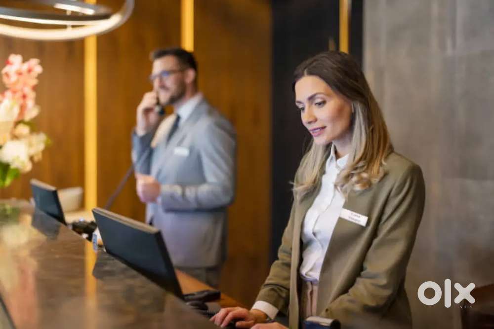 Office work receptionist job