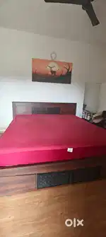 Damro king size coat  with storage space and WAKEFIT 10 INCH bed