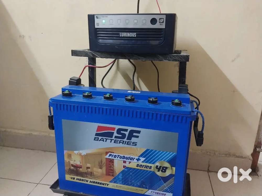 Luminous inverter with battery