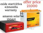 Exide inverter & amaron battery in offer price
