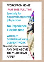 Work from home ,