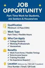 Hey ! If u r fresher and looking for job apply now .