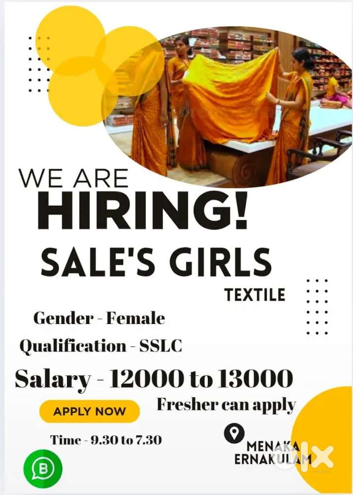 TEXTILE SALES
SHOWROOM JOB