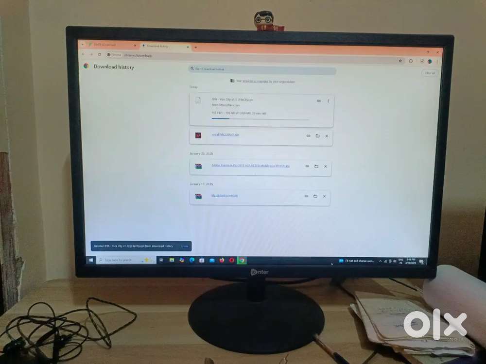 Computer with mouse and keyboard