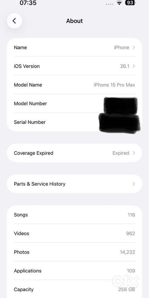 Iphone 15pro max 256gb Blue