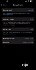 I phone 16 pro max 5 mnths used, l phone 15 pro max 11 mnth use 4 sale