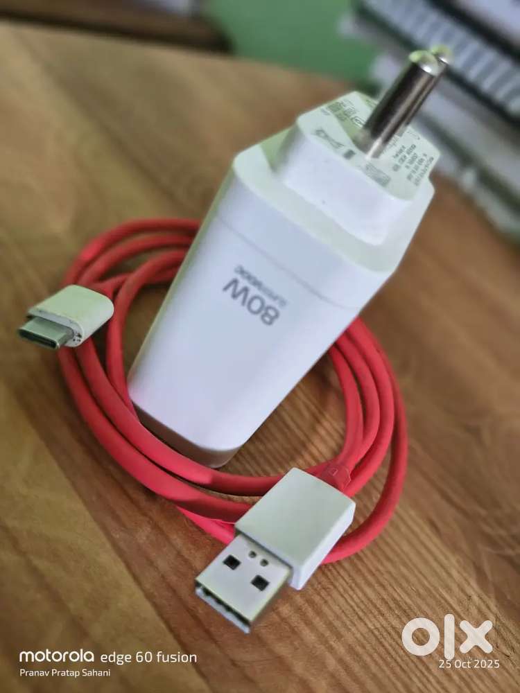 OnePlus 80 W SuperVOOC 8 A Wall Charger For Mobile (White)