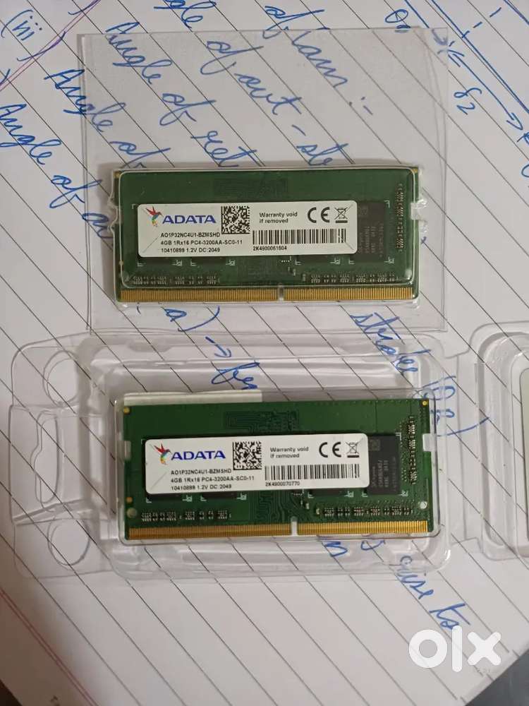 Adata (2 x 4gb )DDR4 LAPTOP RAM