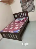 Brand New mini double cot with Assam Teak wood and plyboard