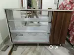 Shop Counter Table with Glass