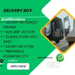Hiring  DELIVERY BOY