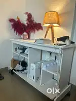 White computer table