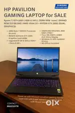 HP Pavilion Gaming Laptop- with free RAM Excellent Condition