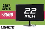 DESKTOP COMPUTER MONITOR | 22 INCH LED | WARRANTY 1 YEAR