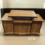 Multi-Purpose Engineered Wood TV Table with Side Cabinets