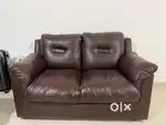 2 x 2 Seater Leather Couch / Sofa