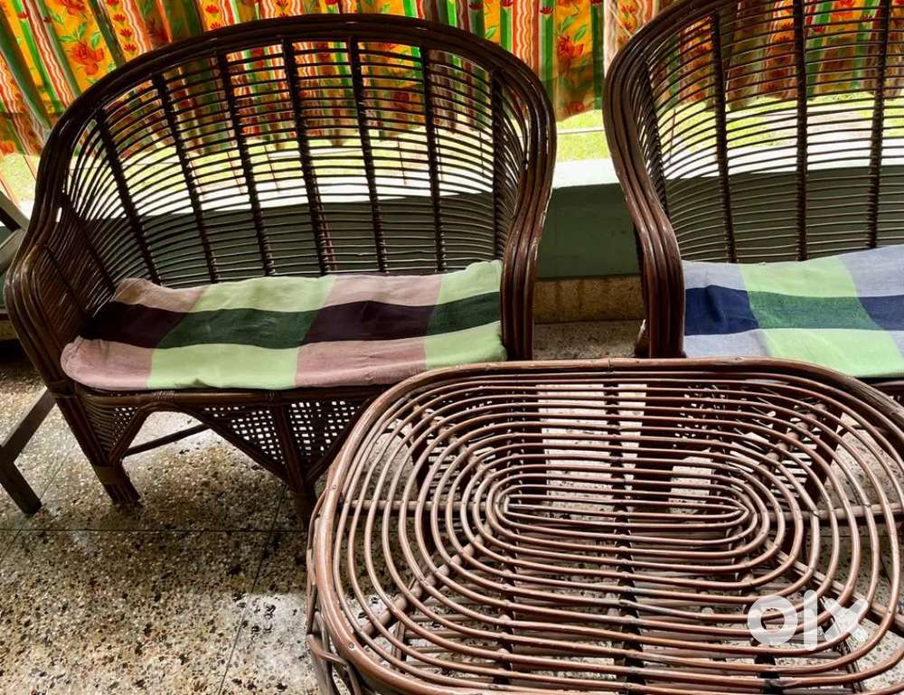 Pure Cane Living room seating- 2 double seaters & 1 centre pc