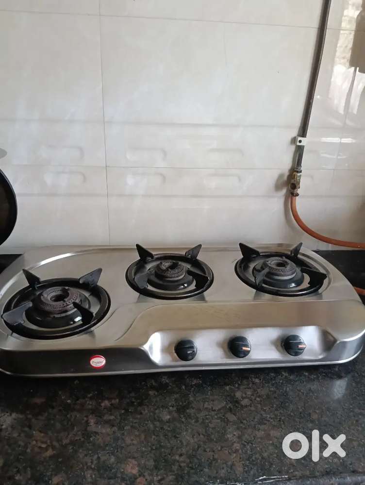 Prestige gas stove stainless steel 3 burner