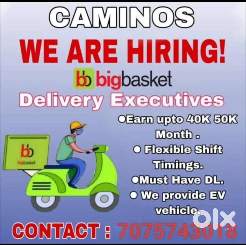 Big basket delivery boy