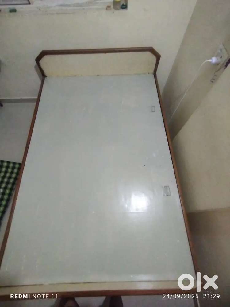 King size wooden bed