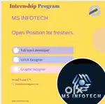 Internship program starting for Fresher with stipend and certificate.