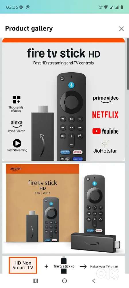 Amazon firetv stick - Brand new less used