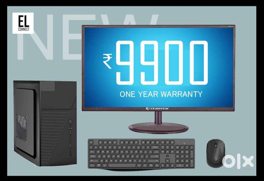 computer set  cpu monitor  new  warranty 1 year  8gb ram