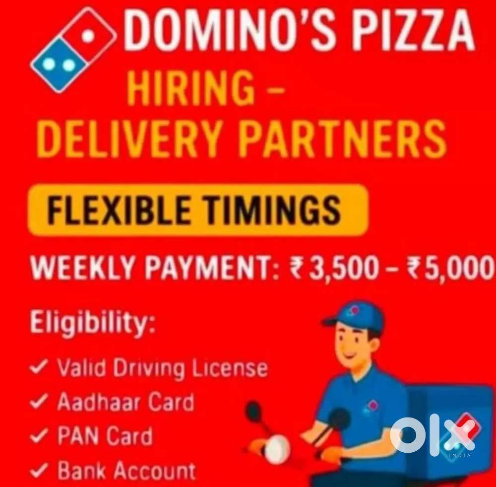 Domino's Pizza delivery boy