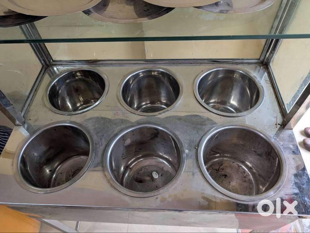 6 pocket Stream counter For Poli bhaji kendra