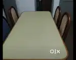 Dining table 6 seater with 3 chairs