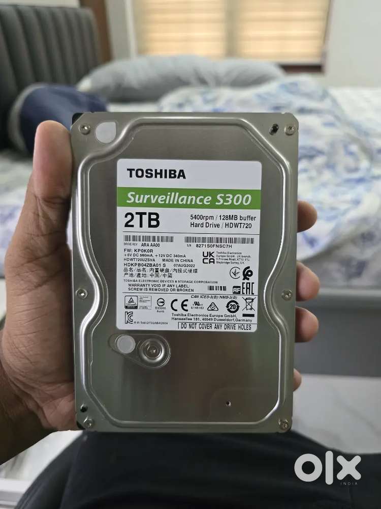 TOSHIBA 2TB S300 Surveillance HDD - 3.5' SATA Internal Hard Drive