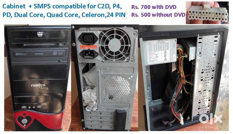 Frontec Cabinet - Rs 700 & AOC Monitor Rs 500